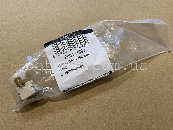 Термостат захисний 16A 250V T300 для духовки Indesit, Ariston (C00121897, C00089573)